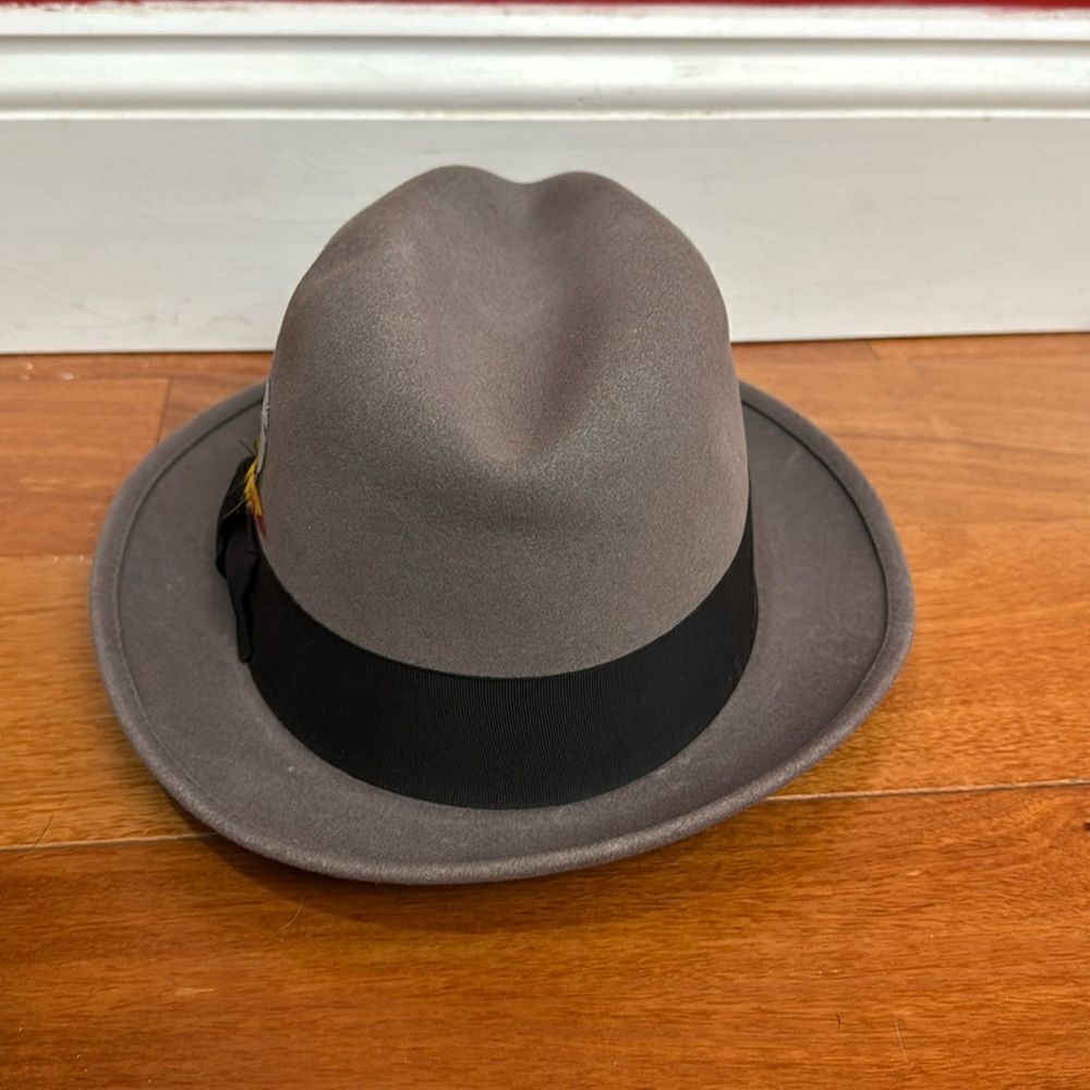 Dynafelt Empire State Hats Fur Blend Water‎ Repellent Gray Hat - Picture 3 of 9